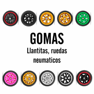 gomas gomitas llantas llantitas ruedas neumaticos para carrito 1:64 carro auto guatemala