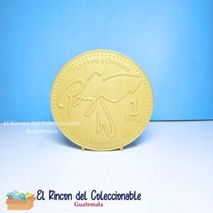 alcancia alcancias guatemala simbolo patrio quetzal moneda Q.1 25ctvs